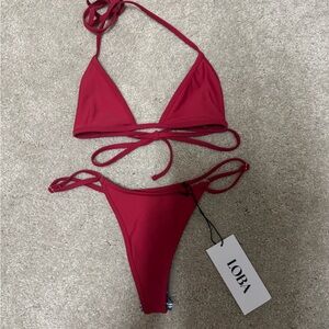 Women's Red Bikini Set